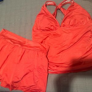 Venus back smoothing tankini set